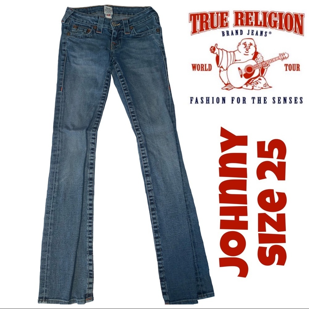 True Religion Johnny Blue Jeans Size 25
